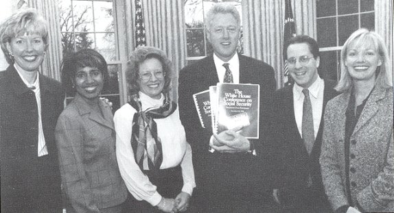 SSA staff with President Clinton