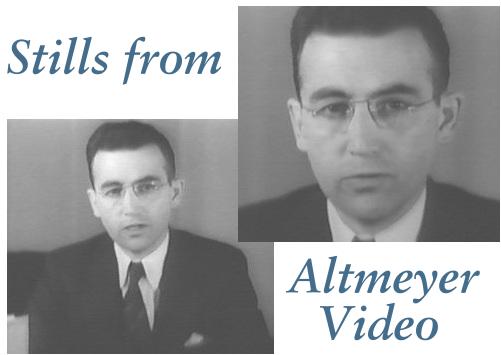 still photos of Arthur Altmeyer--from video