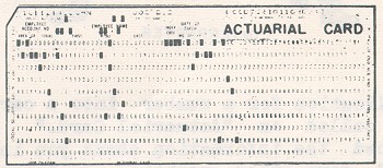 drawing of punch card